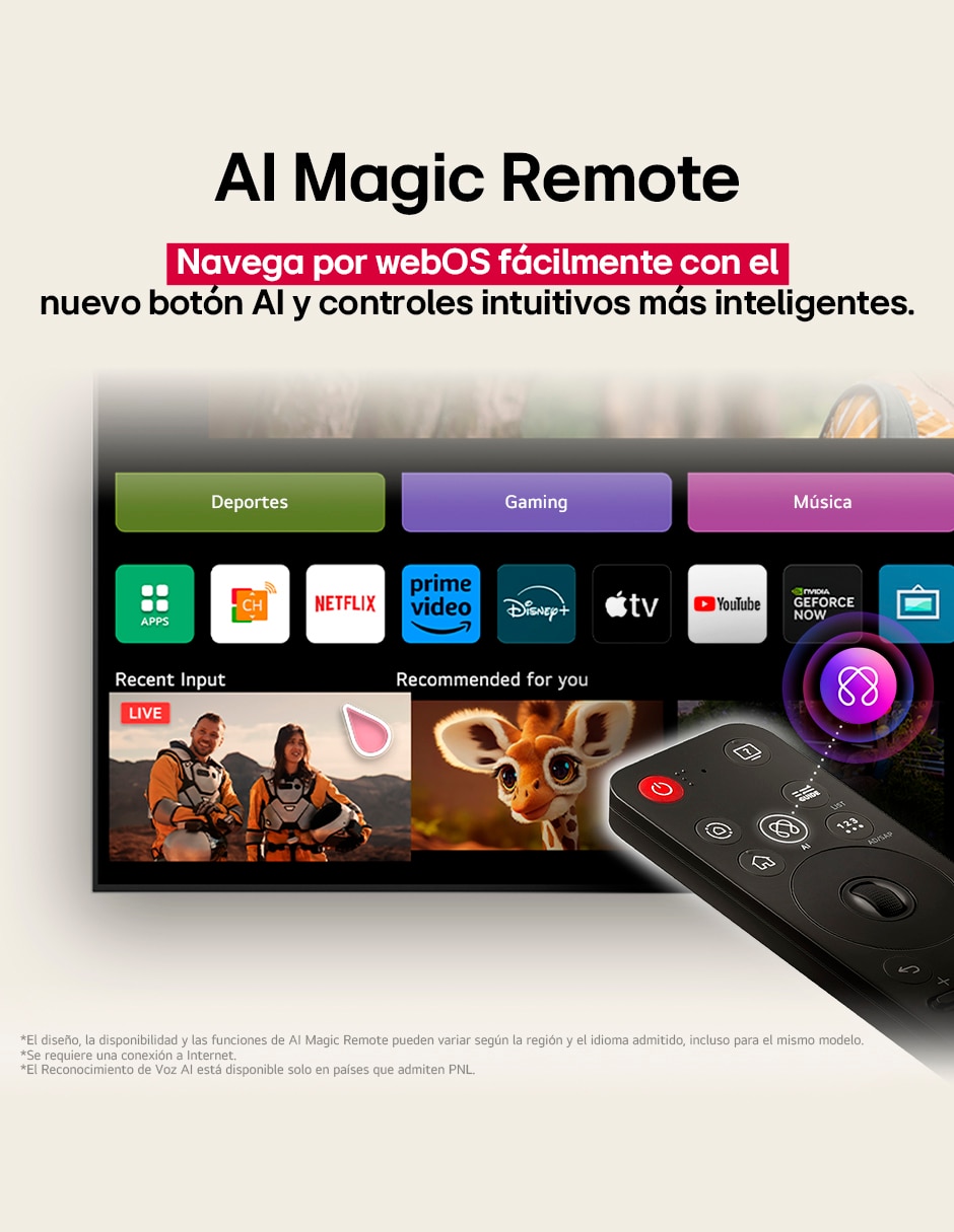 Pantalla Smart TV QNED de 85 pulgadas 4K/UHD 85QNED92ASA con evo AI 6