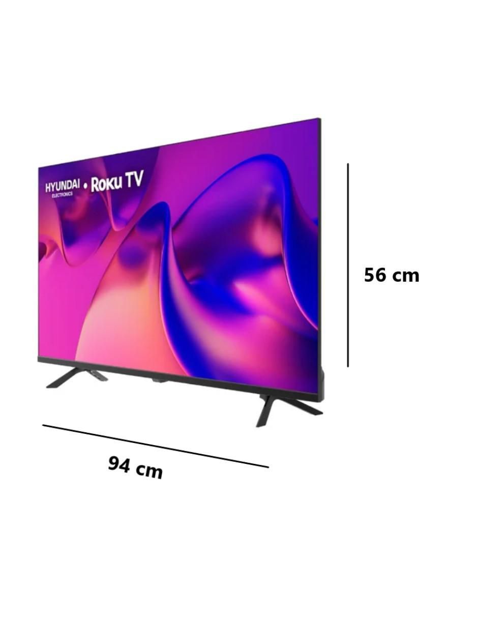 Pantalla Smart TV LED de 40 pulgadas HD HYLED4027RIM con Roku TV 8