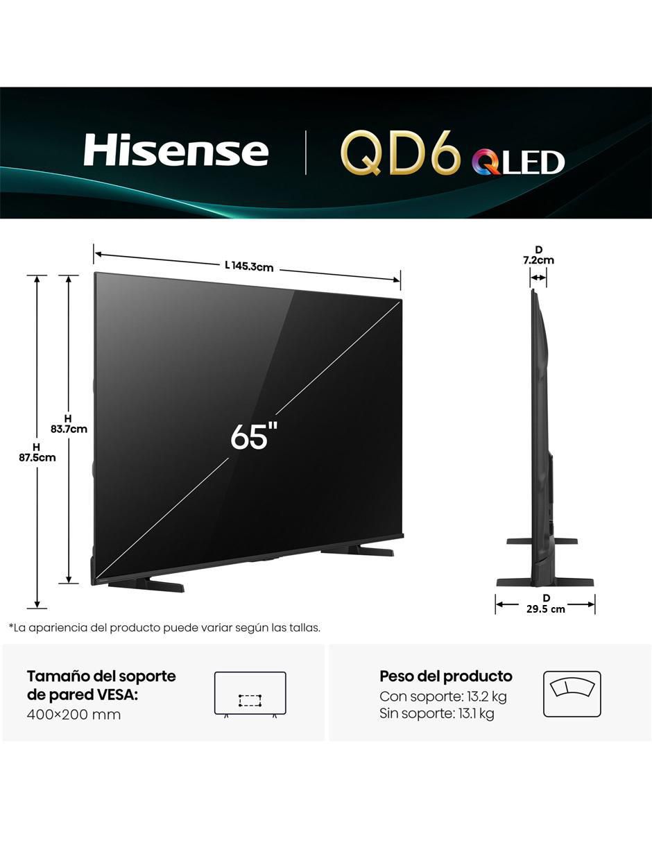 Pantalla Smart TV QLED de 65 pulgadas 4K/UHD 65QD6QV 12