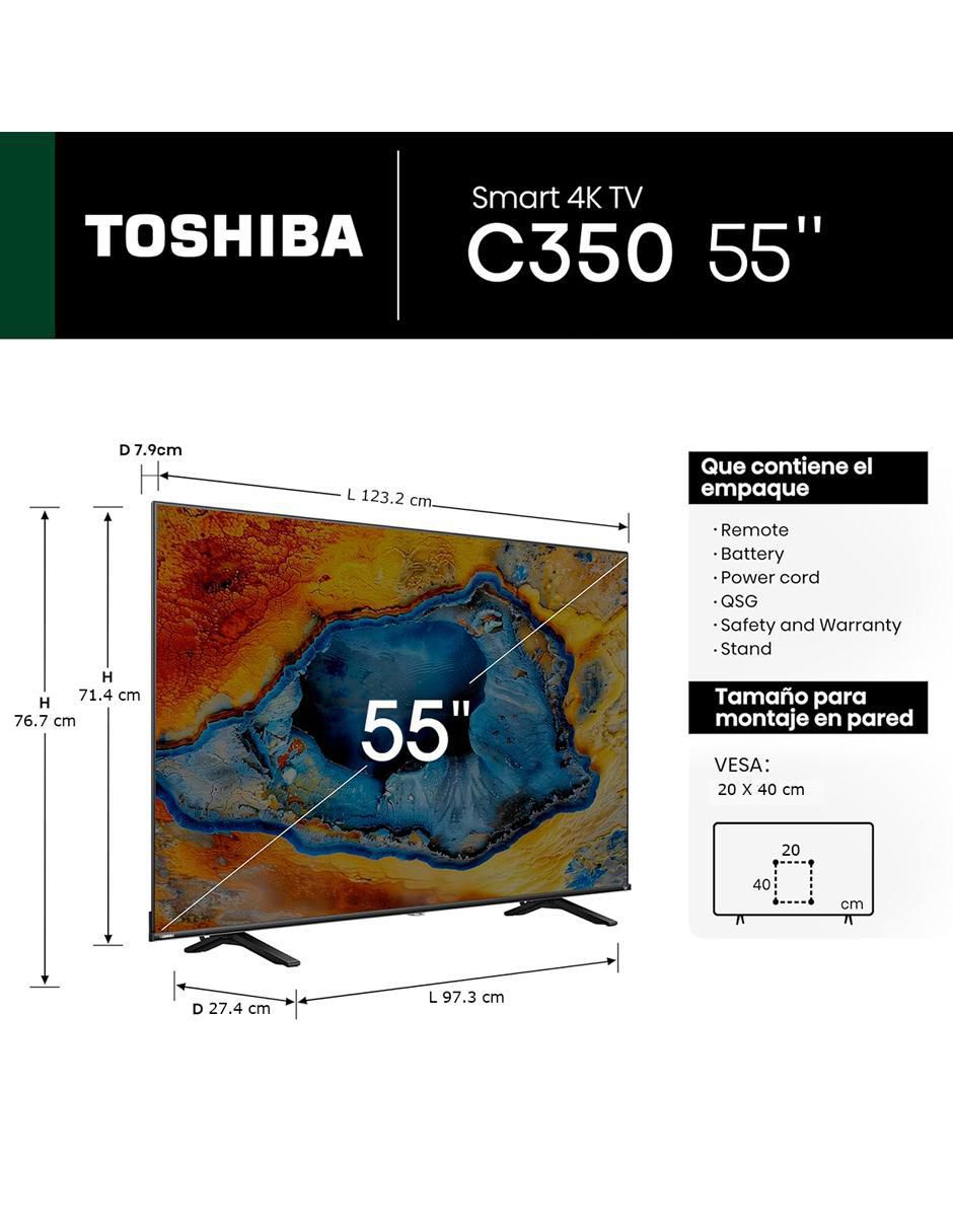 Pantalla Smart TV LED de 55 pulgadas 4K 55C350NM 15