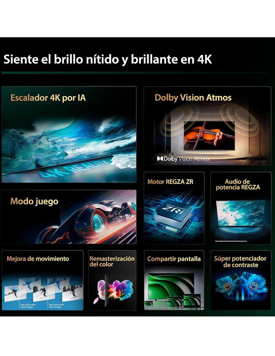 Pantalla Smart TV LED de 75 pulgadas 4K/UHD 75c350nm 11