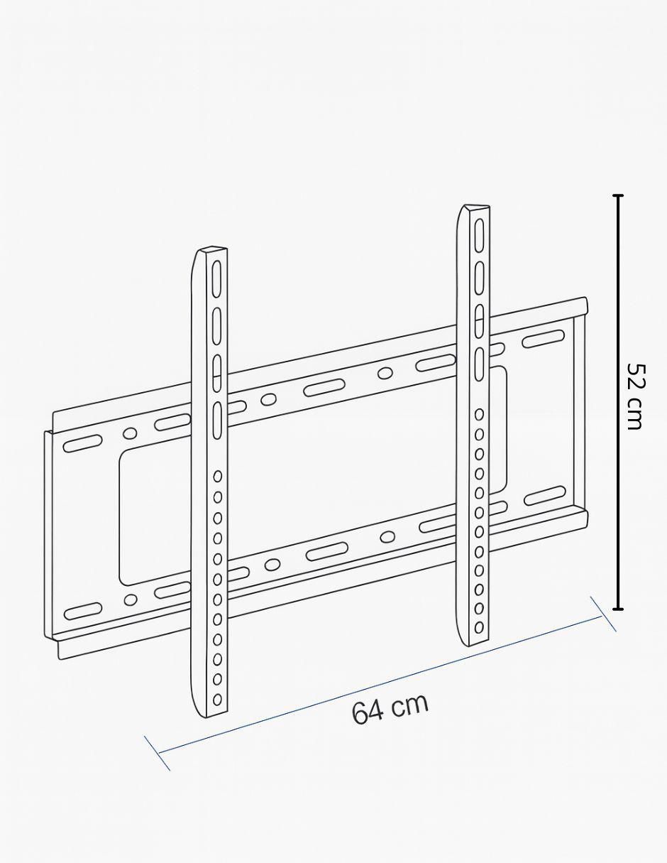 Soporte para pantalla fijo 40 - 80 pulgadas 4