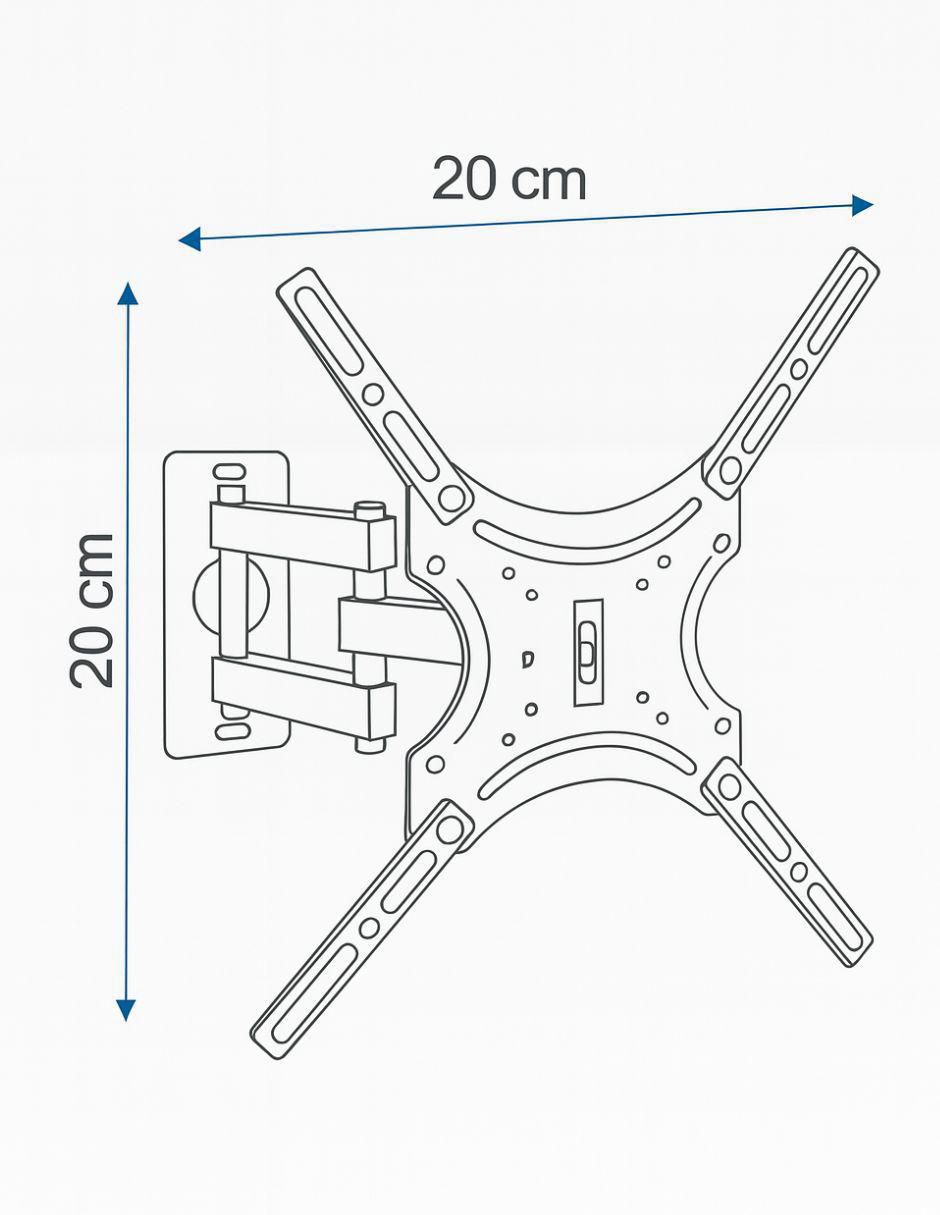 Soporte de pared para pantalla articulado 14 - 55 pulgadas 4