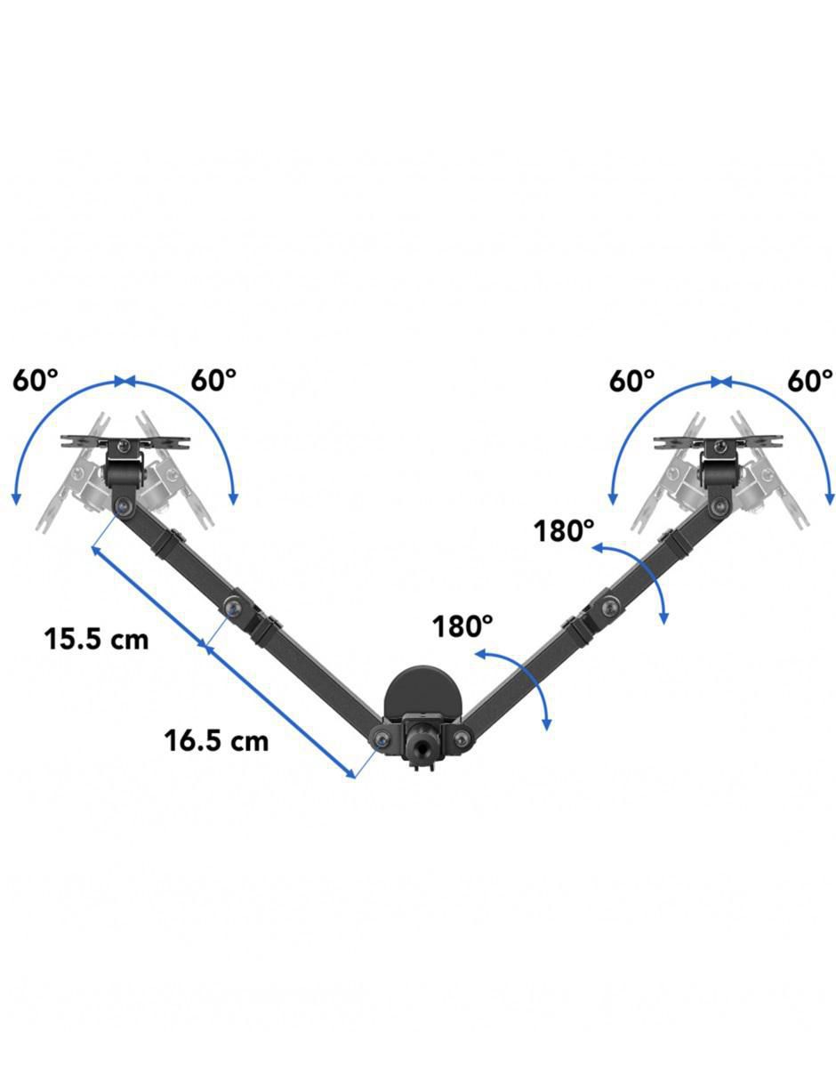 Soporte de pared para pantalla articulado 13 - 32 pulgadas 2
