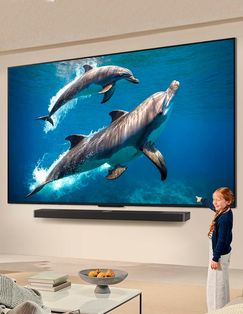 Pantalla Smart TV QNED de 55 pulgadas 4K 55QNED83ASG con evo AI 5