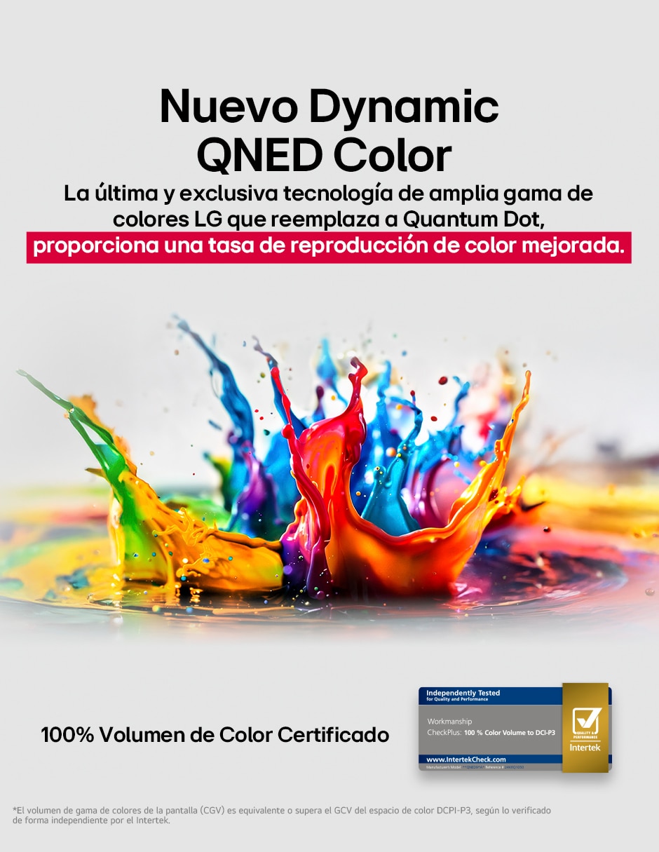 Pantalla Smart TV QNED de 55 pulgadas 4K 55QNED83ASG con evo AI 7