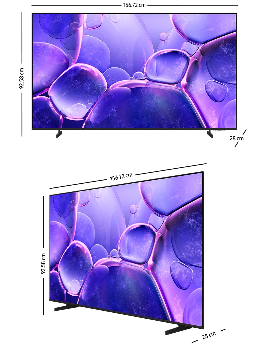 Pantalla Smart TV Crystal UHD de 70 pulgadas 4K/UHD UN70U8000FFXZX 10