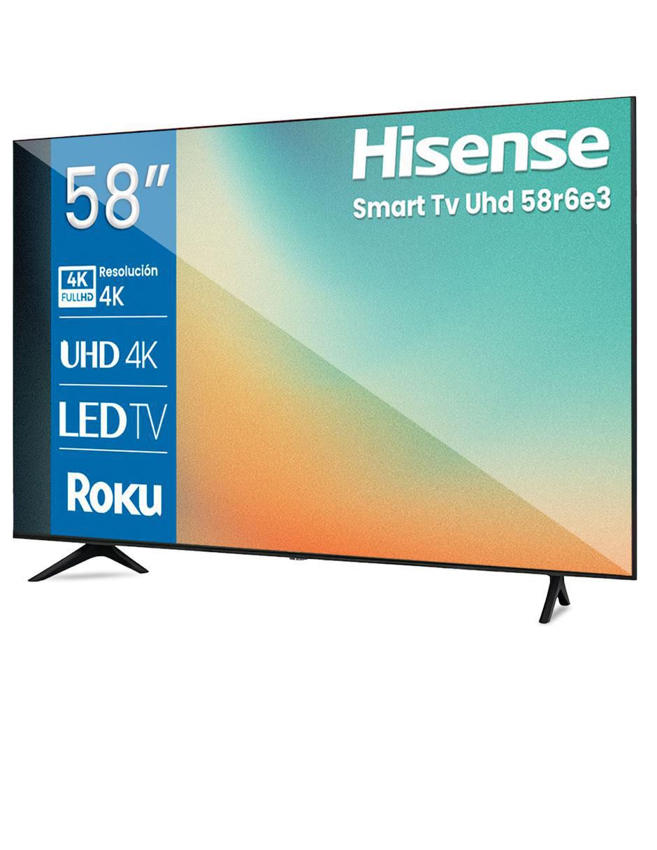 Pantalla Smart TV LCD de 58 pulgadas 4K/UHD 58R6E3 con Roku TV 3