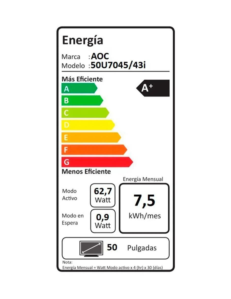 Pantalla smart tv led de 50 pulgadas 4k/uhd 50u7045/85a con roku tv 7