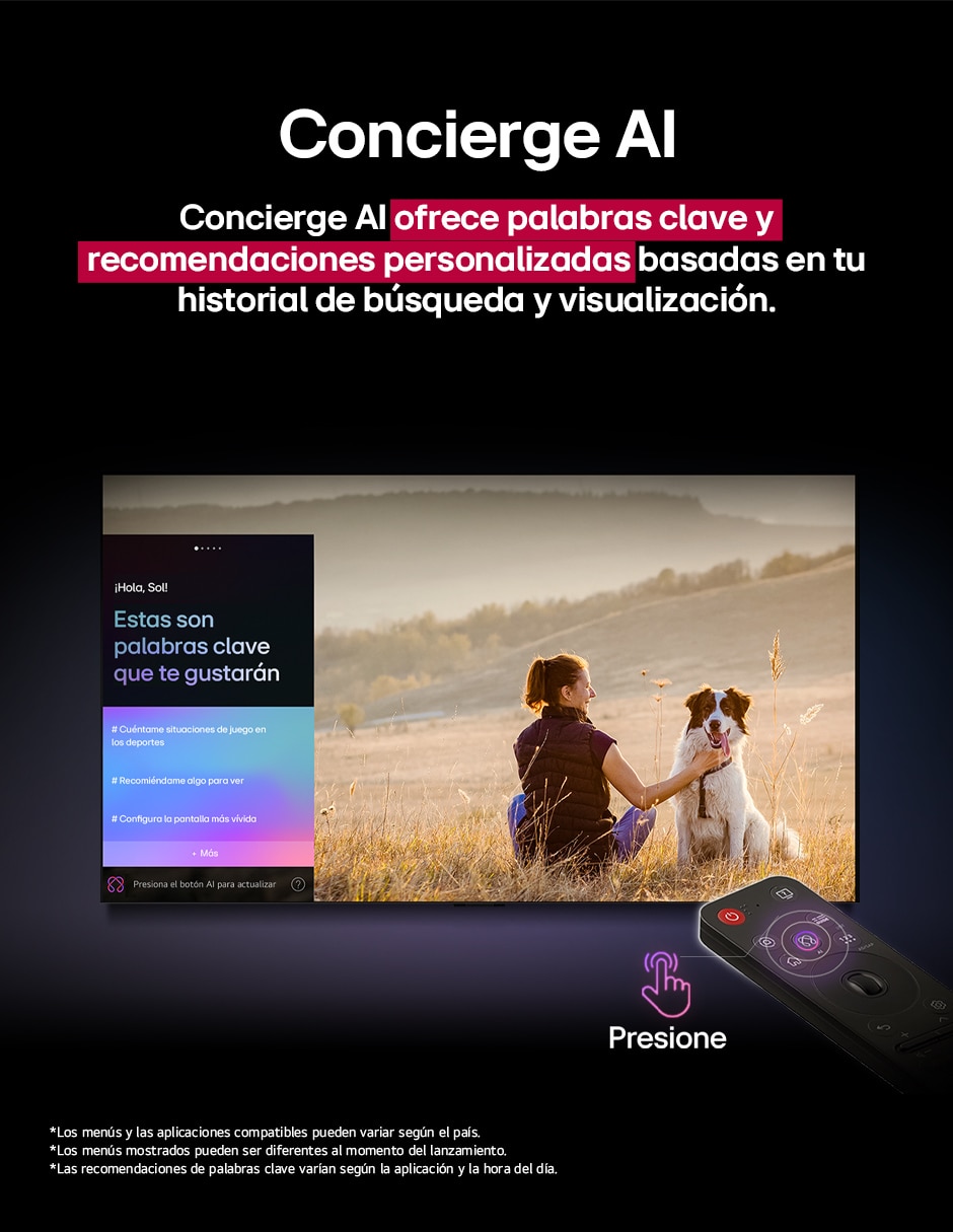 Pantalla Smart TV QNED de 75 pulgadas 4K 75QNED70ASC con AI webOS 4
