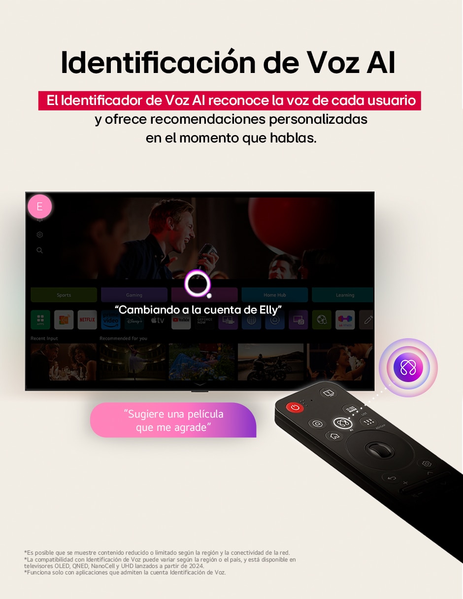 Pantalla Smart TV QNED de 75 pulgadas 4K 75QNED70ASC con AI webOS 7