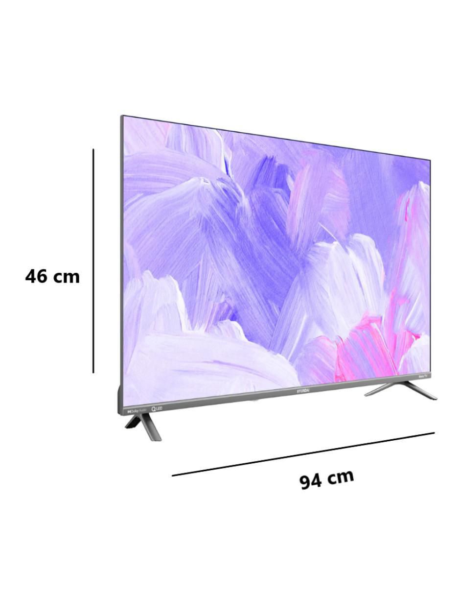 Pantalla Smart TV QLED de 32 pulgadas HD HYLED-3258QR con Roku TV 6