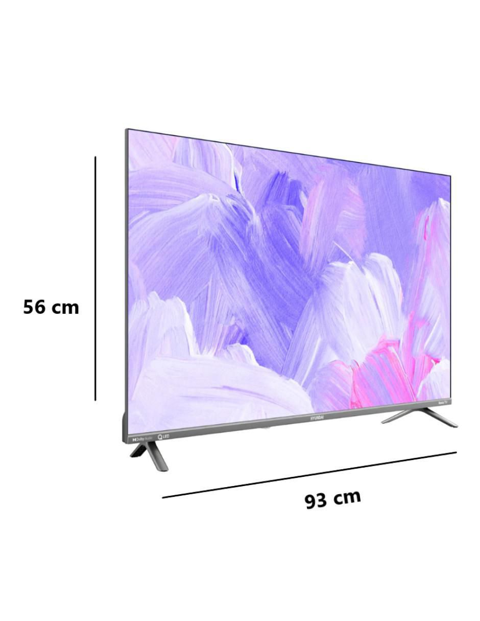 Pantalla Smart TV QLED de 40 pulgadas Full HD HYLED-4028QR con Roku TV 7