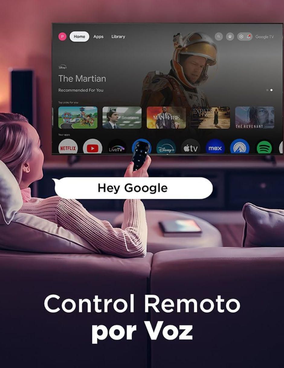 Pantalla smart tv Qled de 75 pulgadas 4k/uhd 75Q5K con Google tv 2