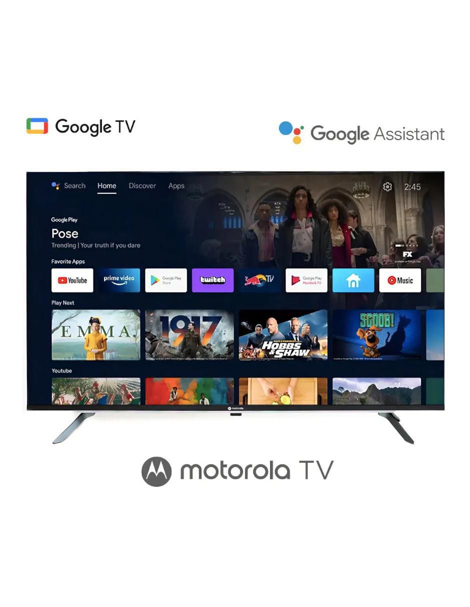 Pantalla smart tv LED de 43 pulgadas Full HD mot43fle11 con Google tv 5