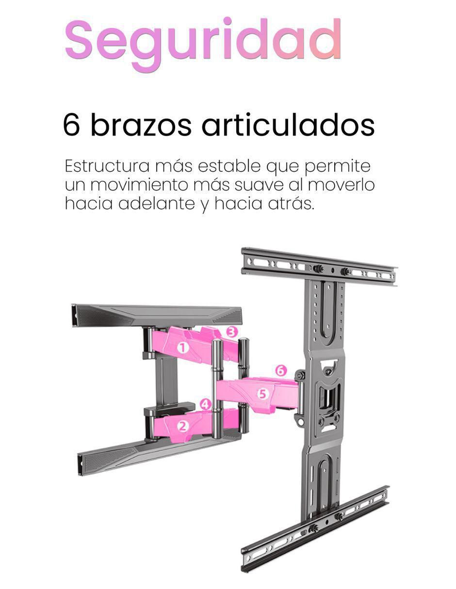 Soporte de pared para pantalla inclinable 40 - 80 pulgadas 11