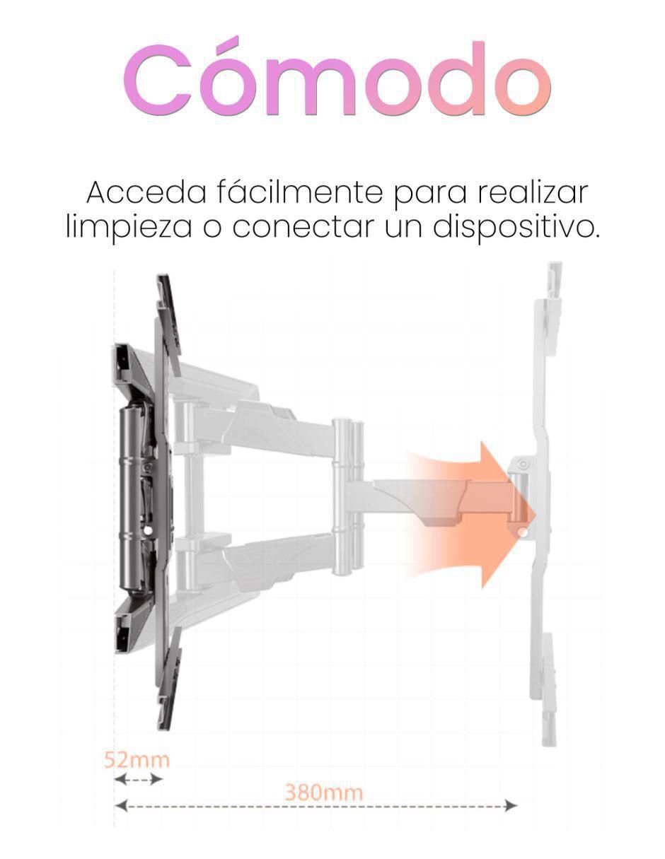 Soporte de pared para pantalla inclinable 40 - 80 pulgadas 13