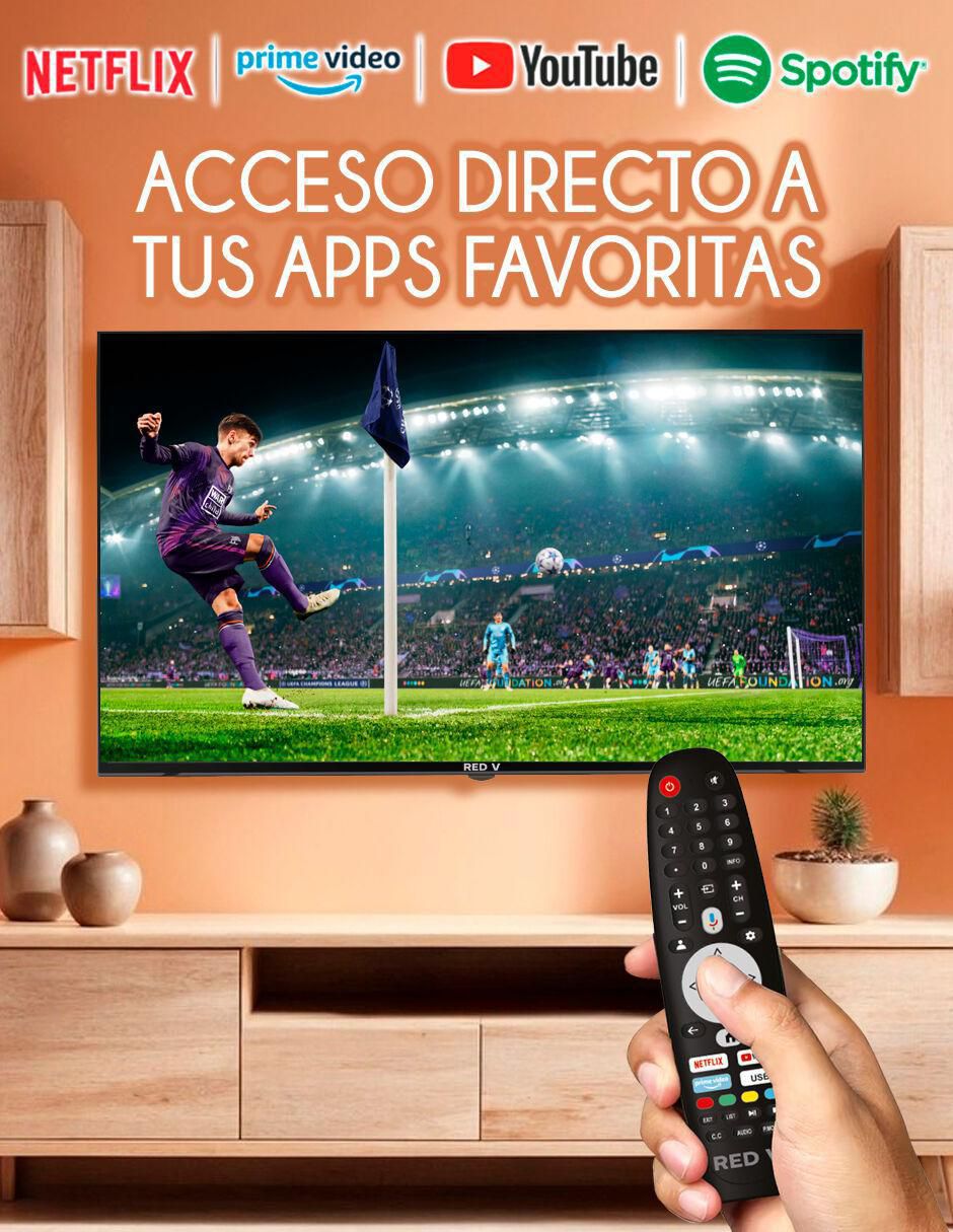 Pantalla smart TV UHD de 50 pulgadas 4K RED50GTV con Google TV 3
