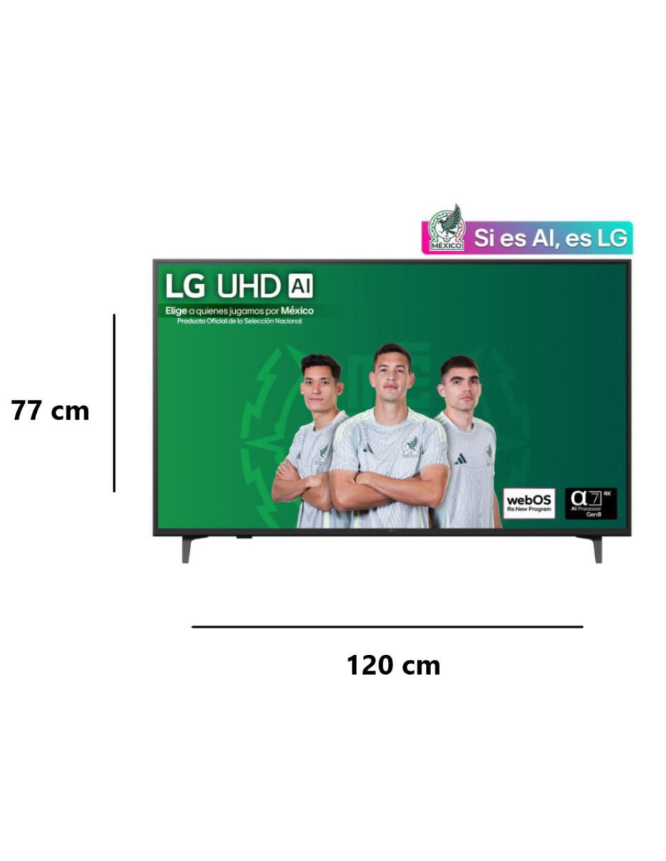 Pantalla smart tv led de 50 pulgadas 4K/UHD 50UA7500PSA con AI webOS 7