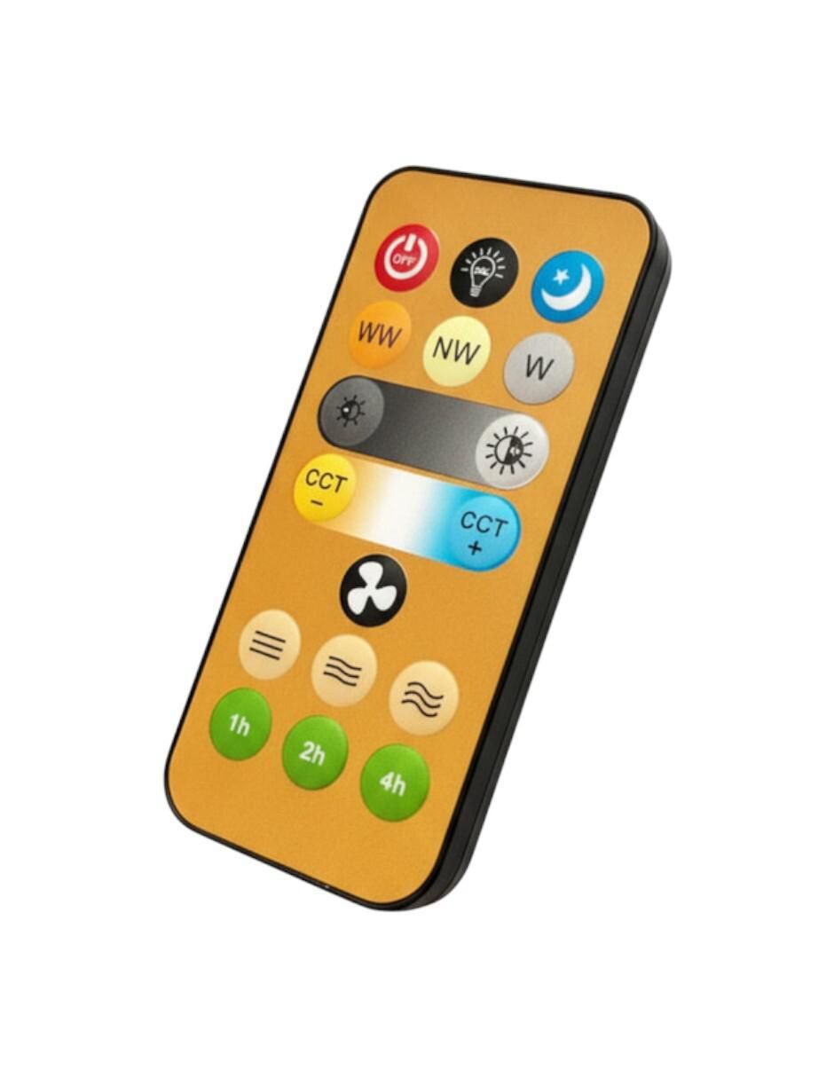 Control remoto IR ventilador foco techo