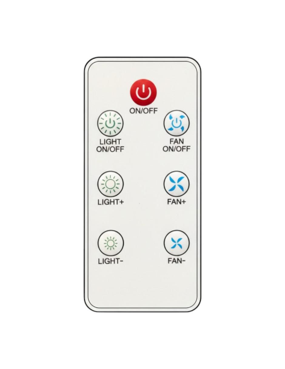 Control remoto IR ventilador foco techo