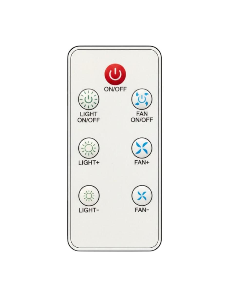 Control remoto IR ventilador foco techo