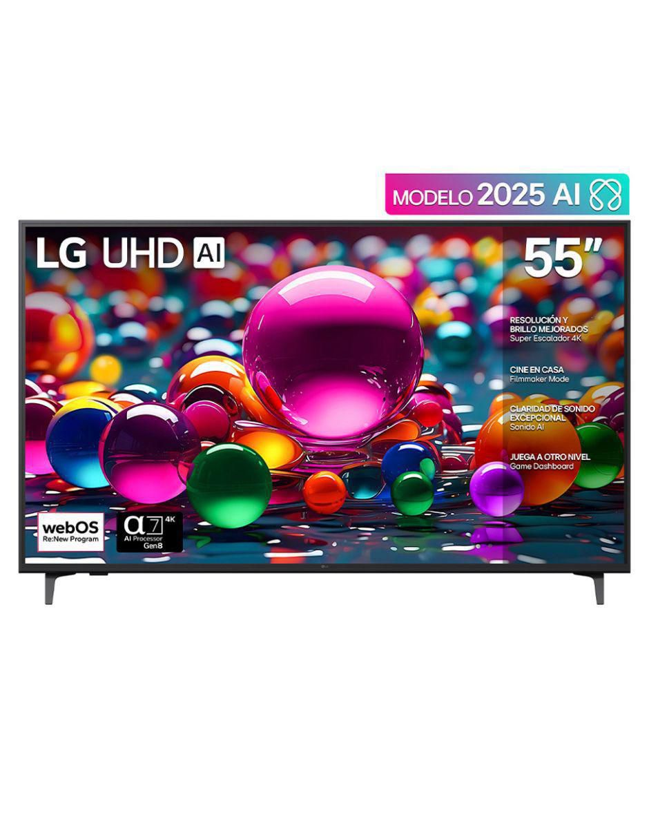 Pantalla Smart TV UHD de 55 pulgadas 4K/UHD 55UA8000PSB con AI webOs 2