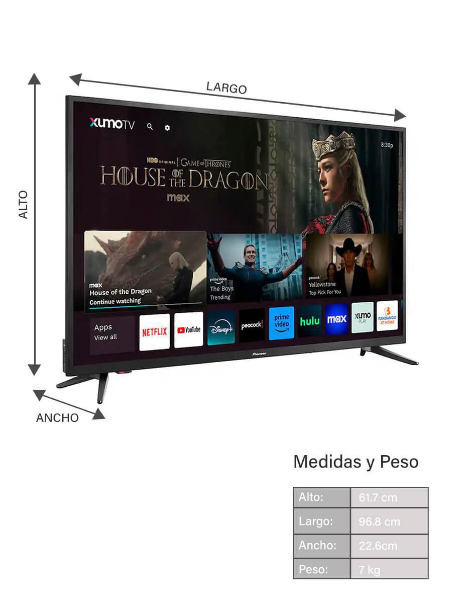 Pantalla Smart TV LED de 43 pulgadas 4K 11