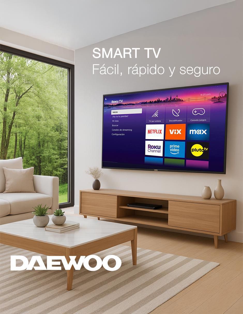 Pantalla smart TV LED de 32 pulgadas HD AW32R con Roku TV 4