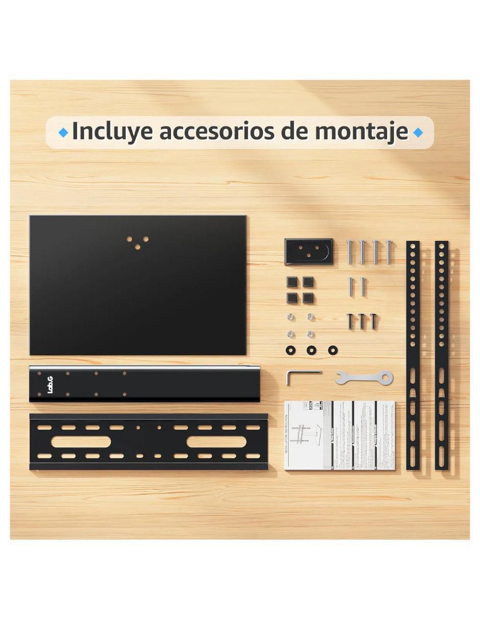 Soporte piso para pantalla fijo 24 - 65 pulgadas 4