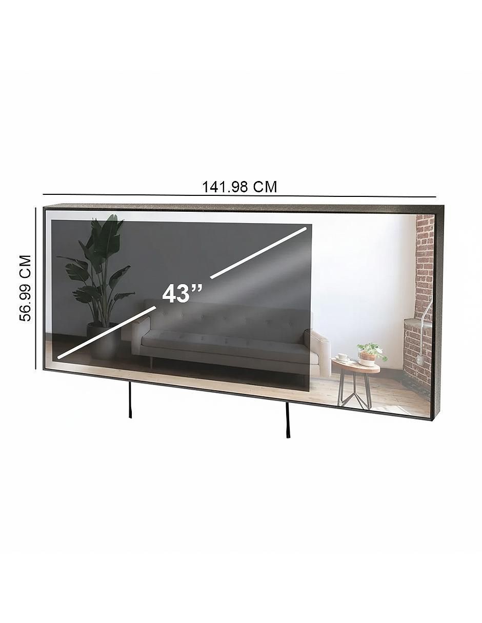 Pantalla Smart TV LED de 43 pulgadas Full HD Magic Mirror con Roku TV 6