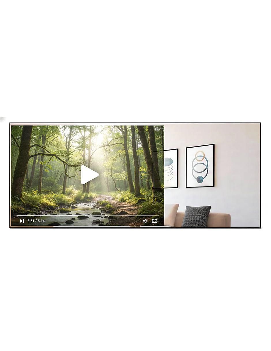 Pantalla Smart TV LED de 43 pulgadas Full HD Magic Mirror con Roku TV 5