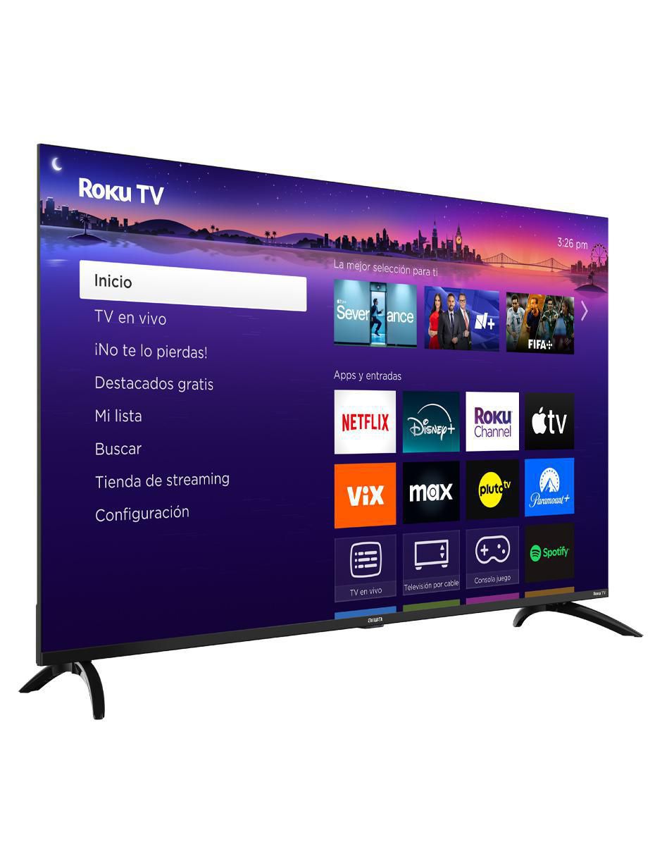Pantalla QLED de 55 pulgadas 4K/UHD con Roku Tv 3