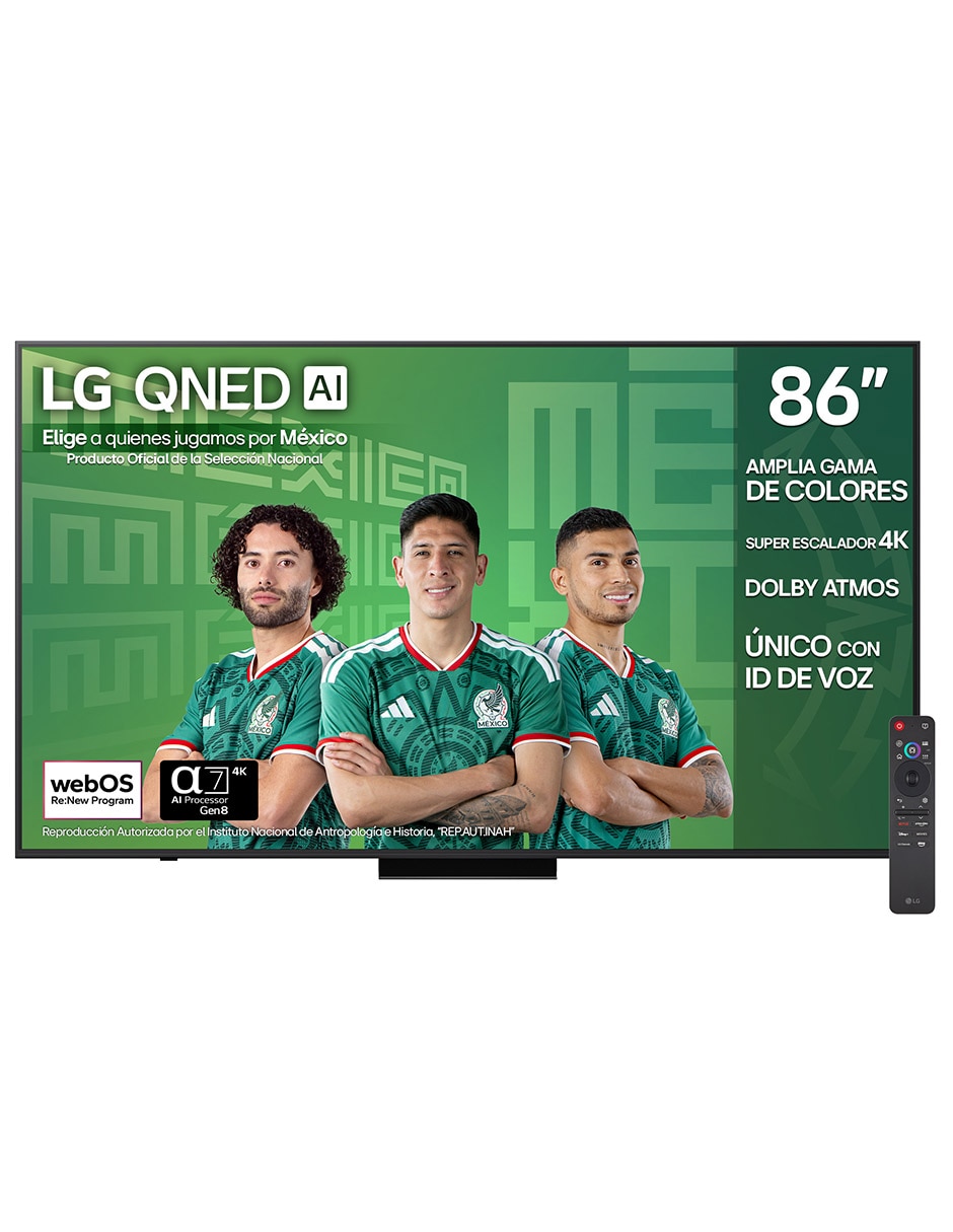 Pantalla Smart TV de QNED DE 86 pulgadas 4K 86QNED73ASA con WebOs con AI webOS