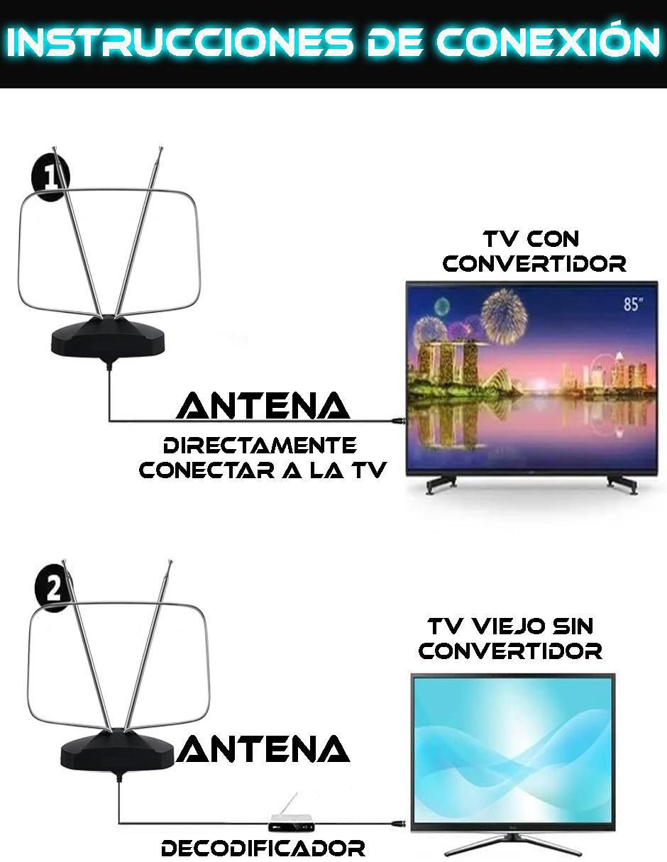 Antena HD/TV de televisión 5