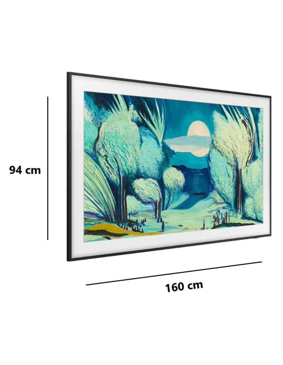 Pantalla Smart TV QLED de 65 pulgadas 4K/UHD The Frame con Tizen con AI VISION 7
