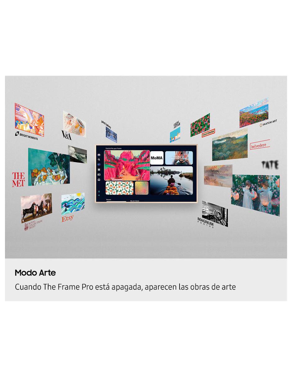 Pantalla Smart TV QLED de 65 pulgadas 4K/UHD The Frame con Tizen con AI VISION 6
