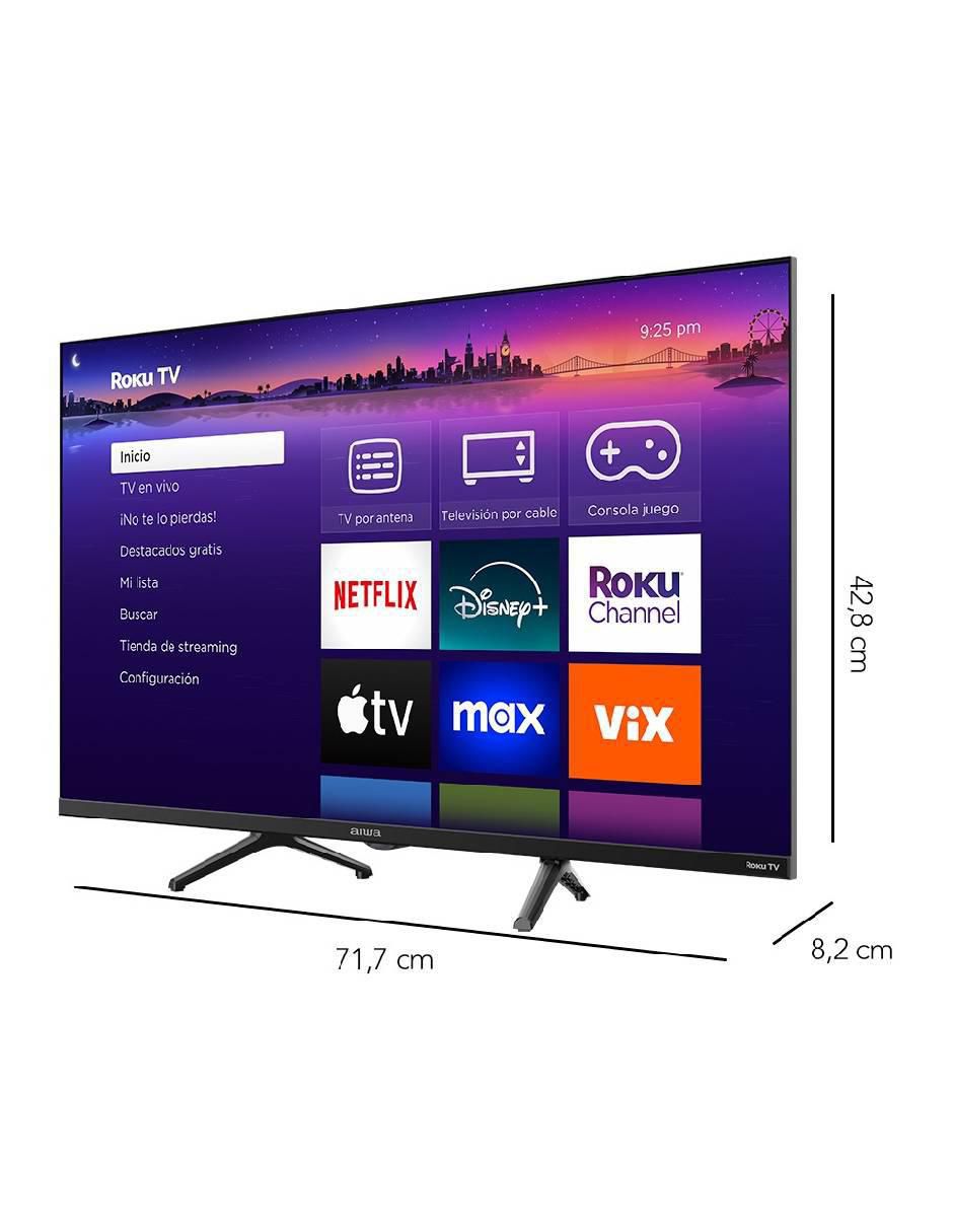 Pantalla Smart TV QLED de 32 pulgadas HD AW32RKQ con Roku TV 6