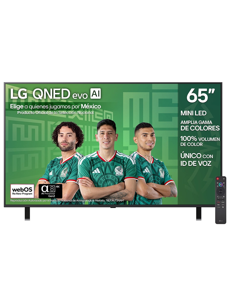 Pantalla Smart TV QNED de 65 pulgadas 4K 65QNED85ASG con WebOS con evo AI