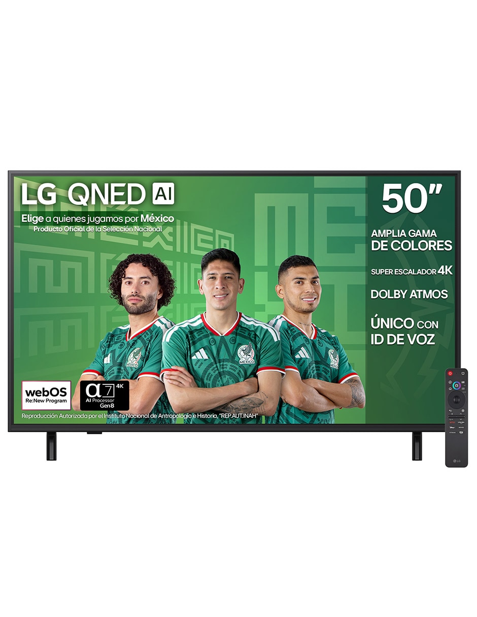Pantalla Smart TV QNED de 50 pulgadas 4K 50QNED82ASA con WebOS con AI webOS