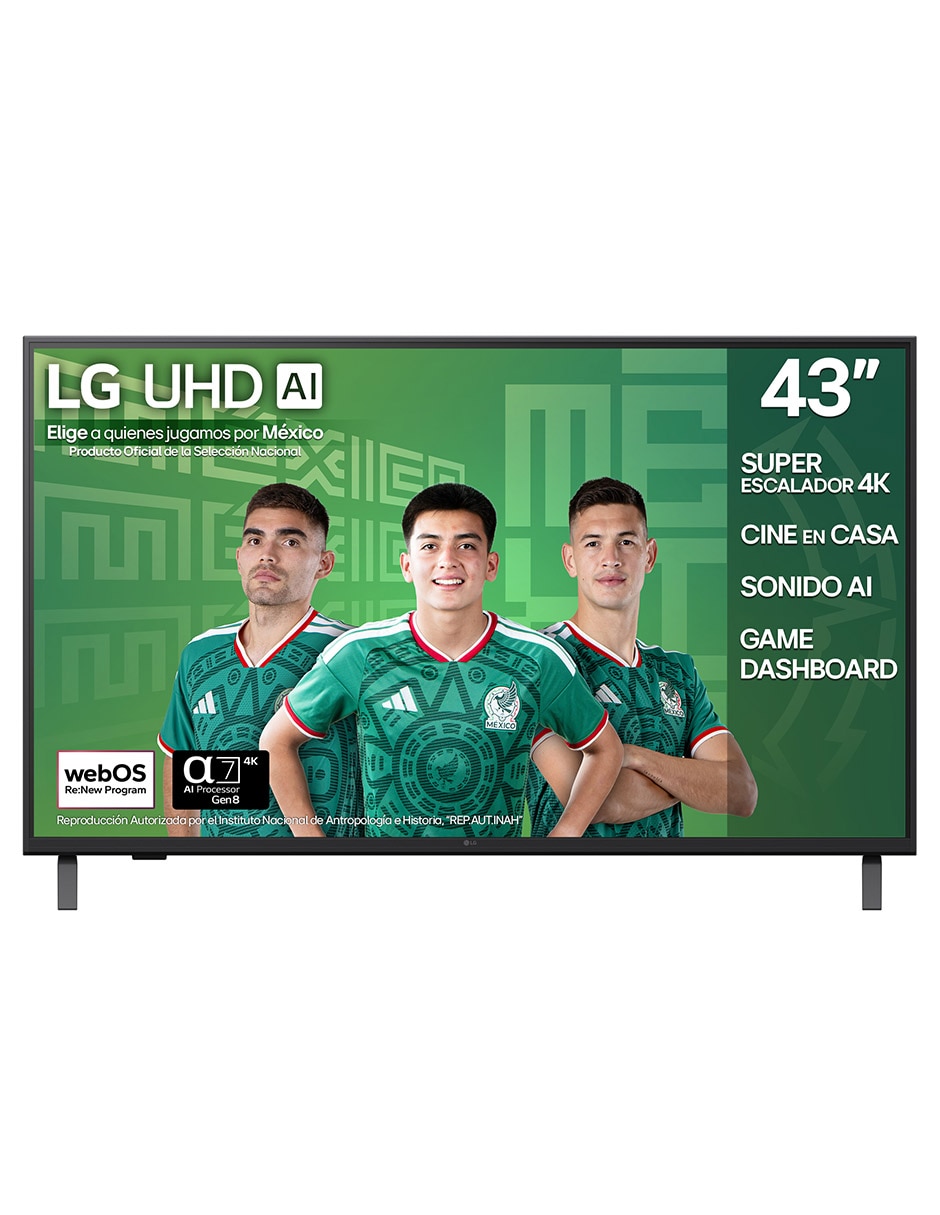 Pantalla Smart TV Crystal UHD de 43 pulgadas 4K 43UA7500PSA con AI WebOs